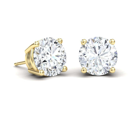Lab Diamond Earrings - 4 Prong - Krisha