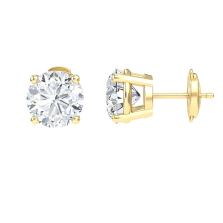 Lab Diamond Earrings - 4 Prong - Krisha