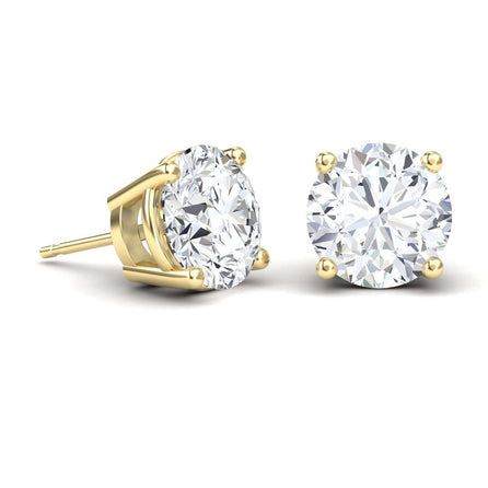 Lab Diamond Earrings - 4 Prong - Krisha