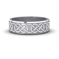 Men’s Celtic Knot Wedding Band - Anika