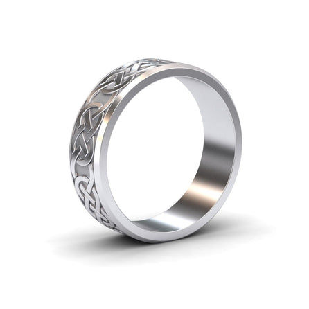 Men’s Celtic Knot Wedding Band - Anika