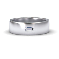 Diamond Solitaire Men’s Band Ring - Nayana