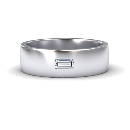 Diamond Solitaire Men’s Band Ring - Nayana