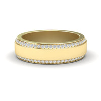 White Diamond 6mm Eternity Wedding Ring - Caleb