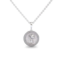 Aquarius Zodiac Medallion Necklace - Constance