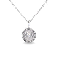 Aries Zodiac Medallion Necklace - Meera