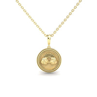 Gemini Zodiac Medallion Necklace - Medha