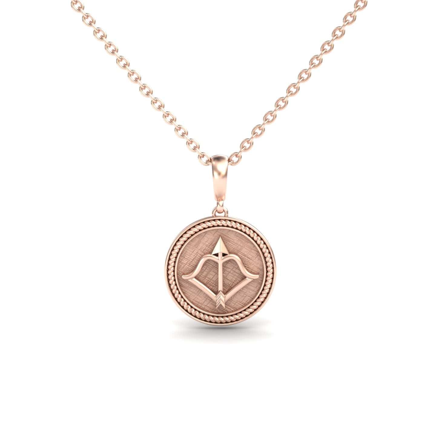 Sagittarius Zodiac Medallion Necklace - Carmela
