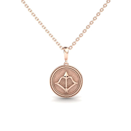 Sagittarius Zodiac Medallion Necklace - Carmela