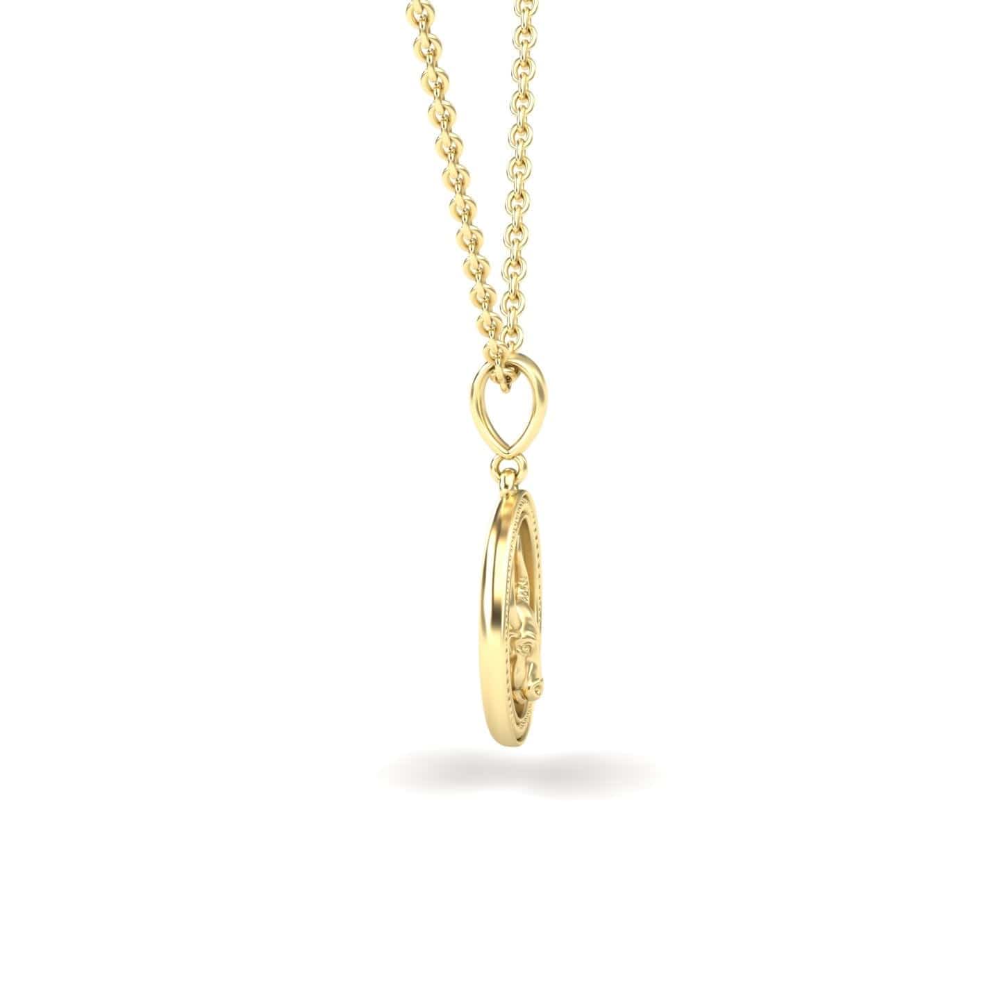 Tauras Zodiac Medallion Necklace - Nandini