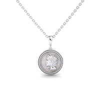 Virgo Zodiac Medallion Necklace - Scarlett