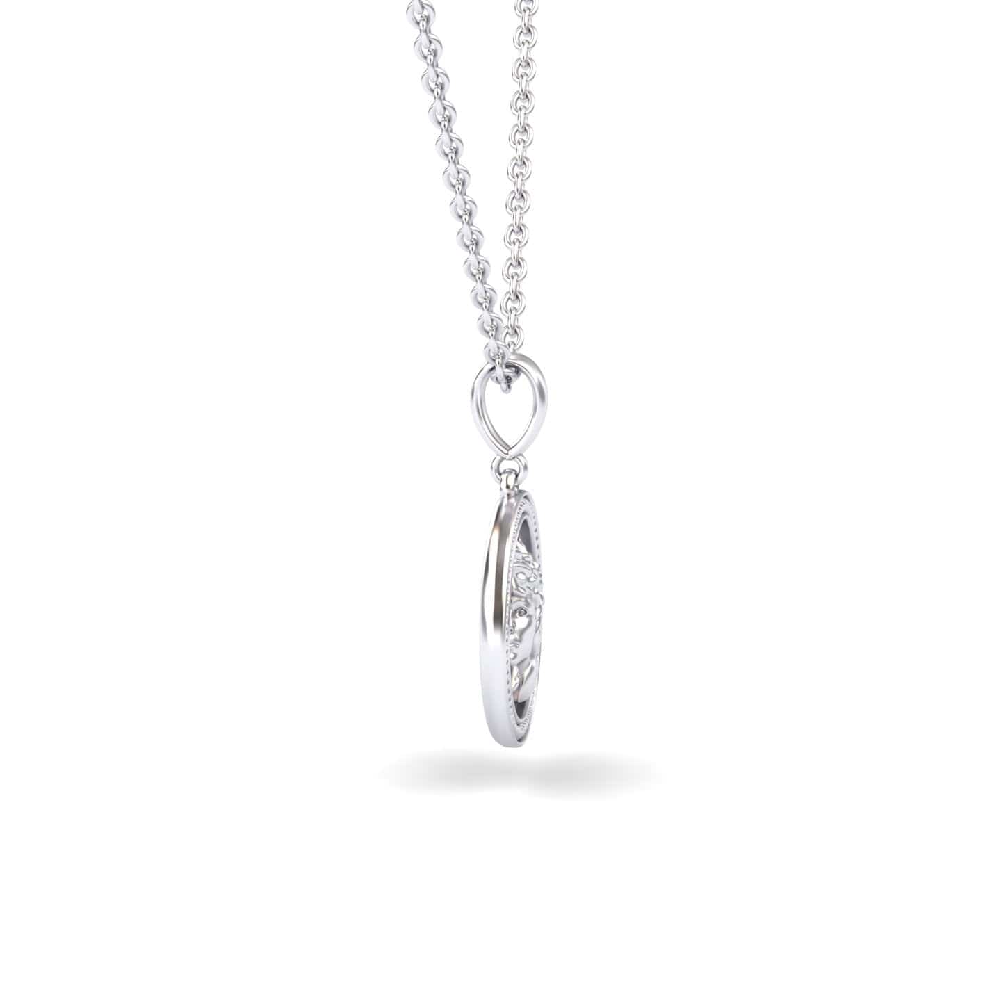 Virgo Zodiac Medallion Necklace - Scarlett