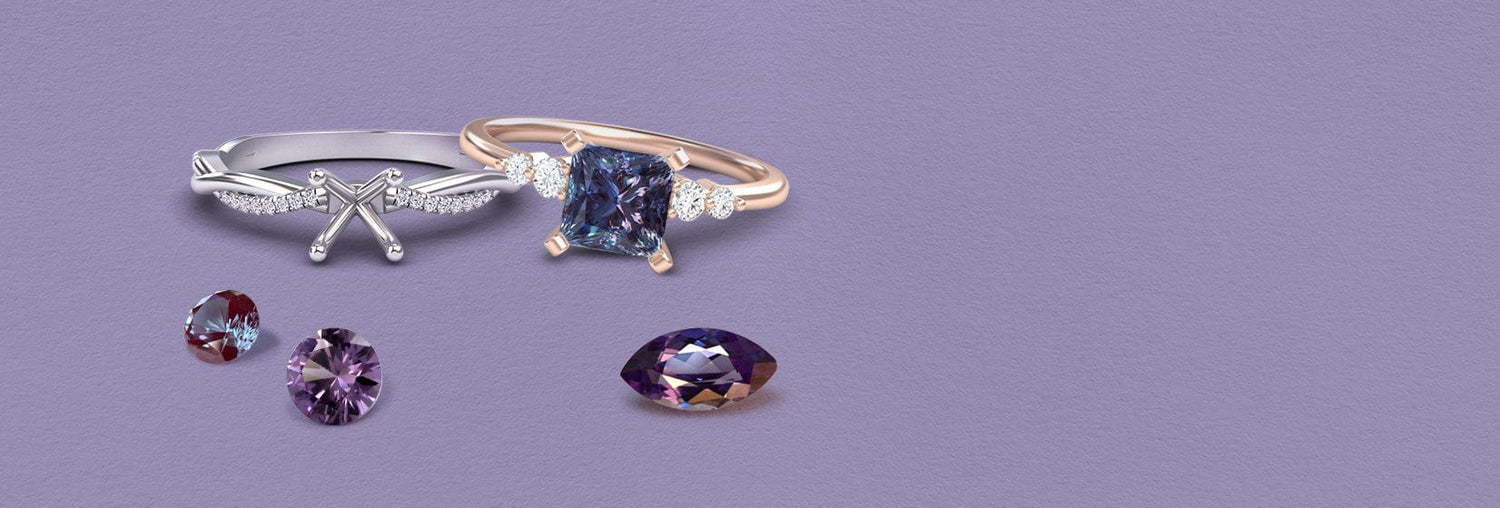 Design Your Own Alexandrite Rings