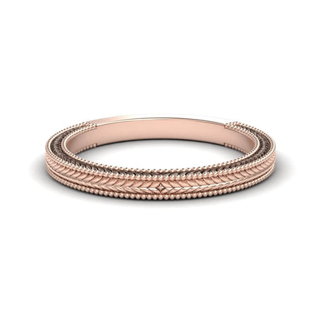 Unique Milgrain Wedding Ring - Graciela