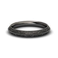 Vintage Filigree Wedding Band - Nilam