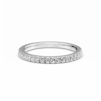 Half Eternity Pave Diamond Ring - Lourdes