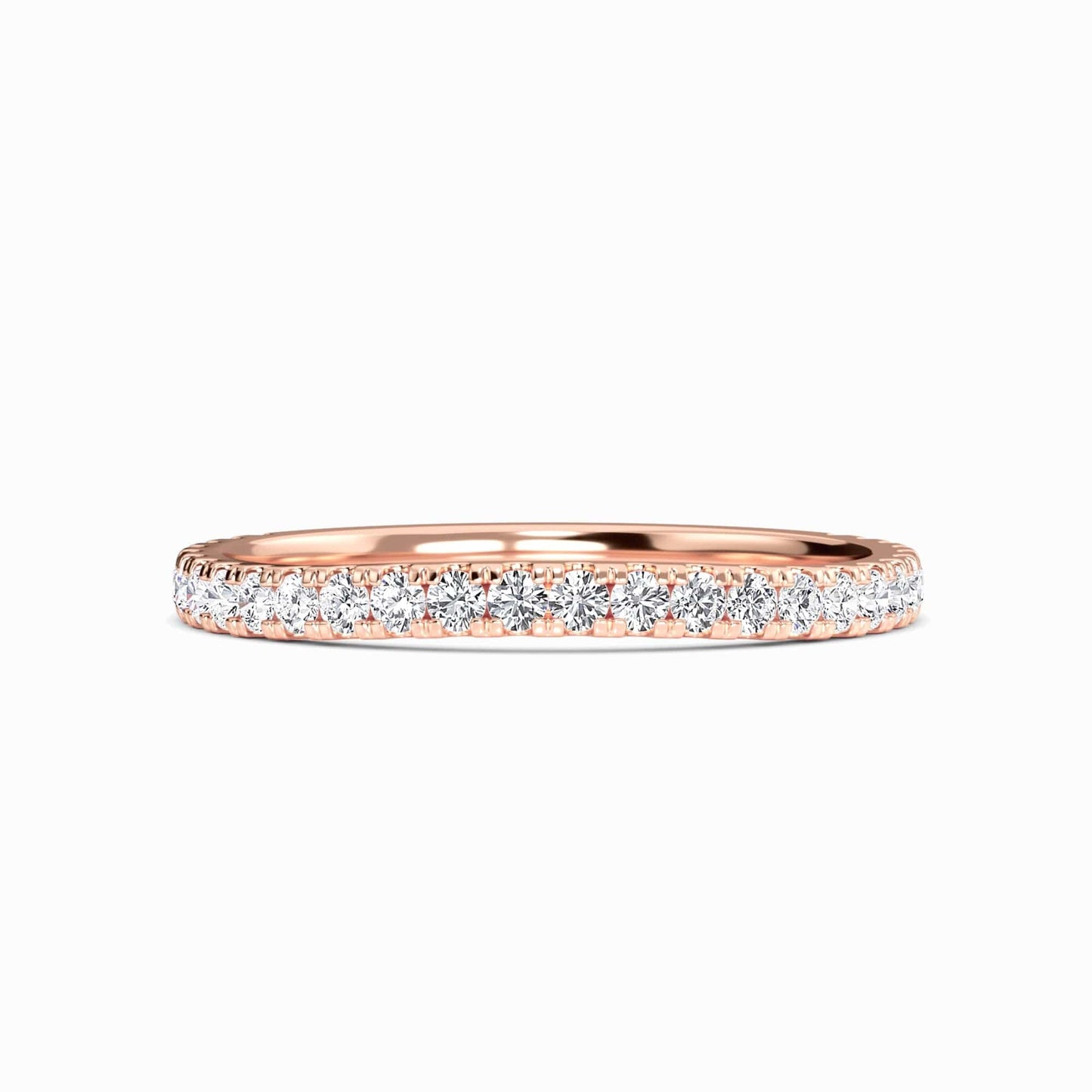 White Diamond Three-Quarter Eternity Band - Presley