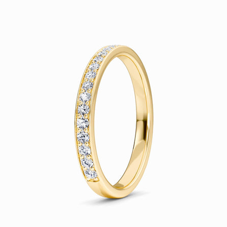 White Diamond Pave Set Eternity Band - Blakely