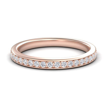 White Diamond Half Eternity Wedding Band - Yanjuan