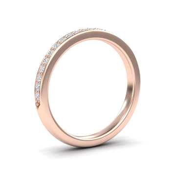 White Diamond Half Eternity Wedding Band - Yanjuan