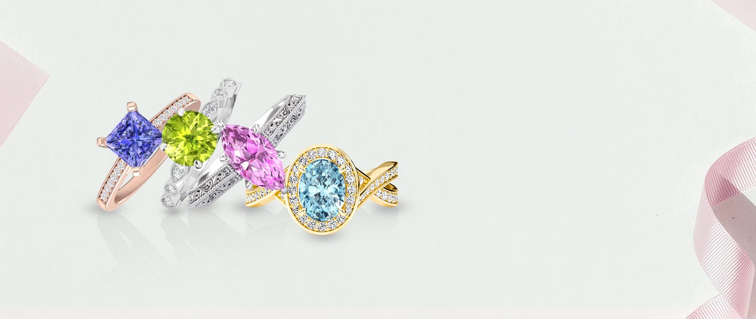 Gemstone Engagement Rings