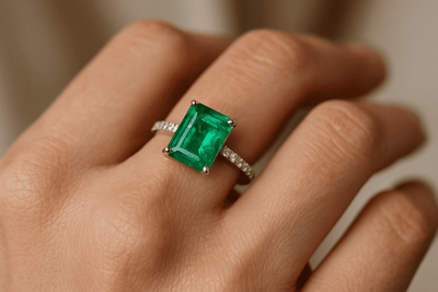 Emerald Engagement Ring