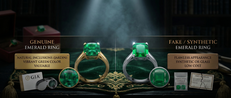 How to Identify a Genuine Emerald Ring from a Fake
