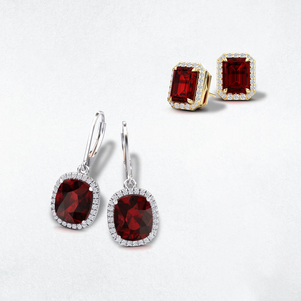Garnet Earrings