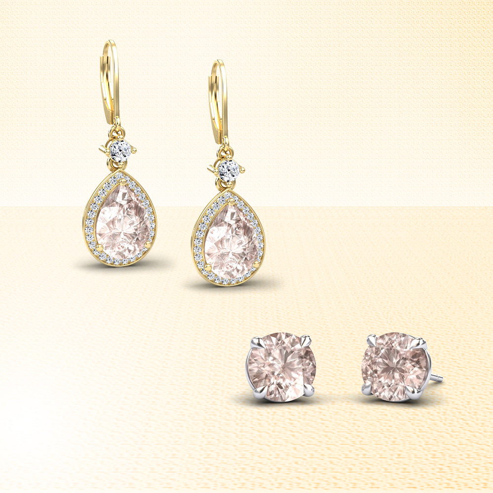 Morganite Earrings