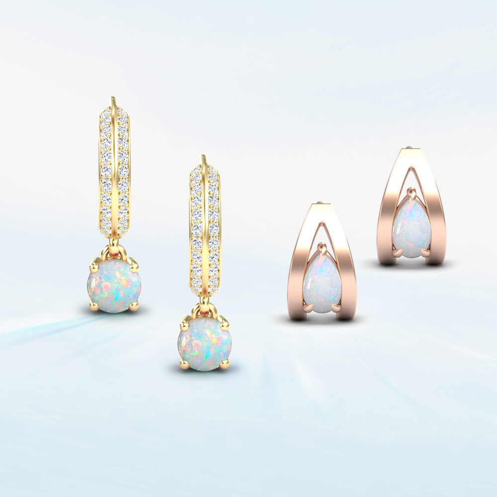 Opal Earrings