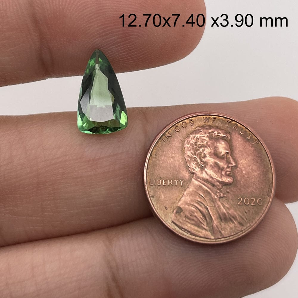 12.7x7.4 Pear Green Tourmaline