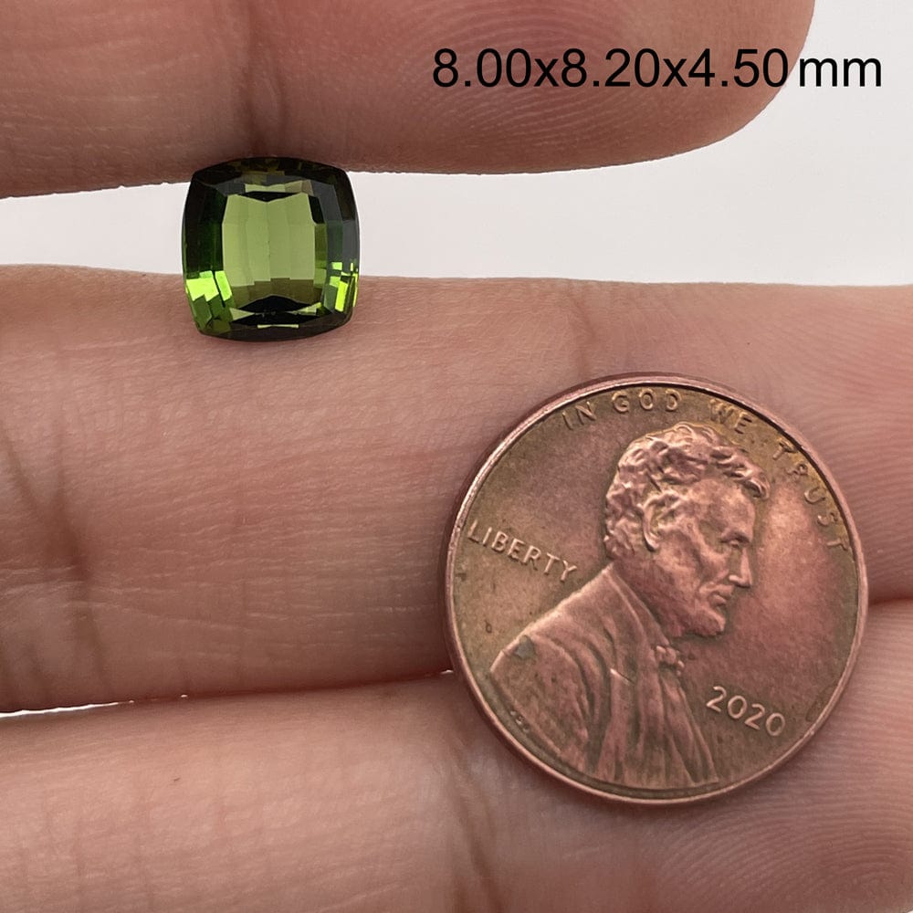 8.0x8.2 Cushion Green Tourmaline