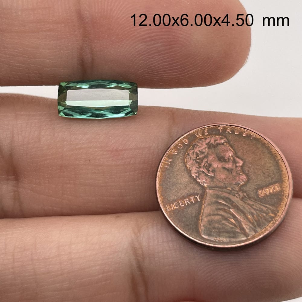 12x6 Cushion Green Tourmaline