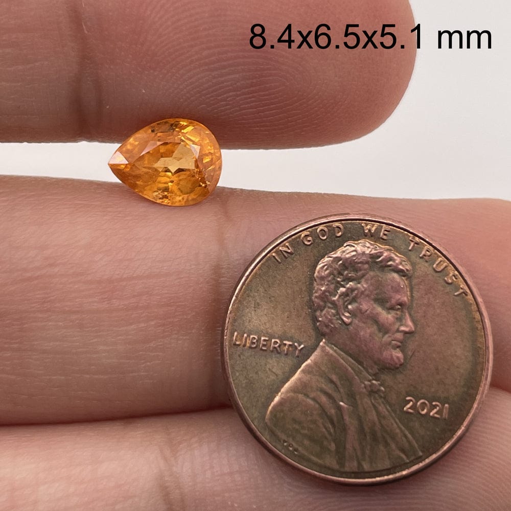 8.4x6.5 Pear Garnet Spessartite