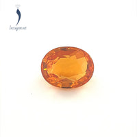 8.3x6.6mm Oval Orange Sapphire