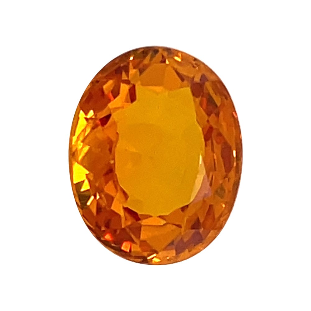 8.3x6.7mm Oval Orange Sapphire