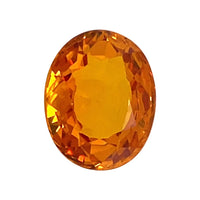 8.3x6.7mm Oval Orange Sapphire
