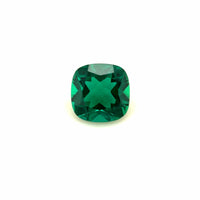 6mm Exceptional Cushion Zambian Color Lab Created Emerald