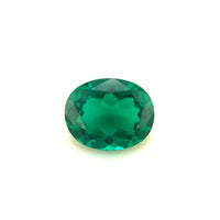 10x8 Exceptional Oval Zambian Color Lab Created Emerald