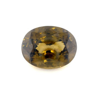 20.0x15.8mm Oval Brown Zircon
