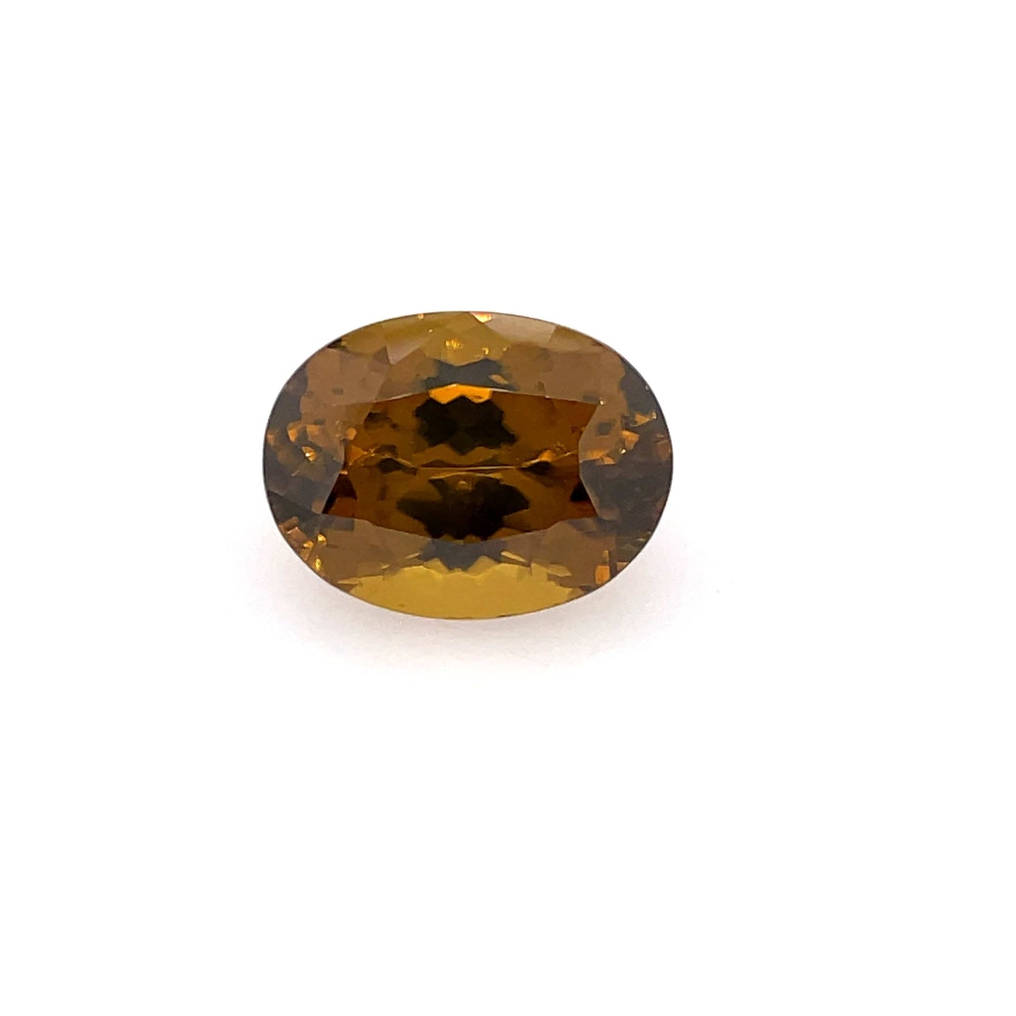 19x14mm Oval Brown Zircon