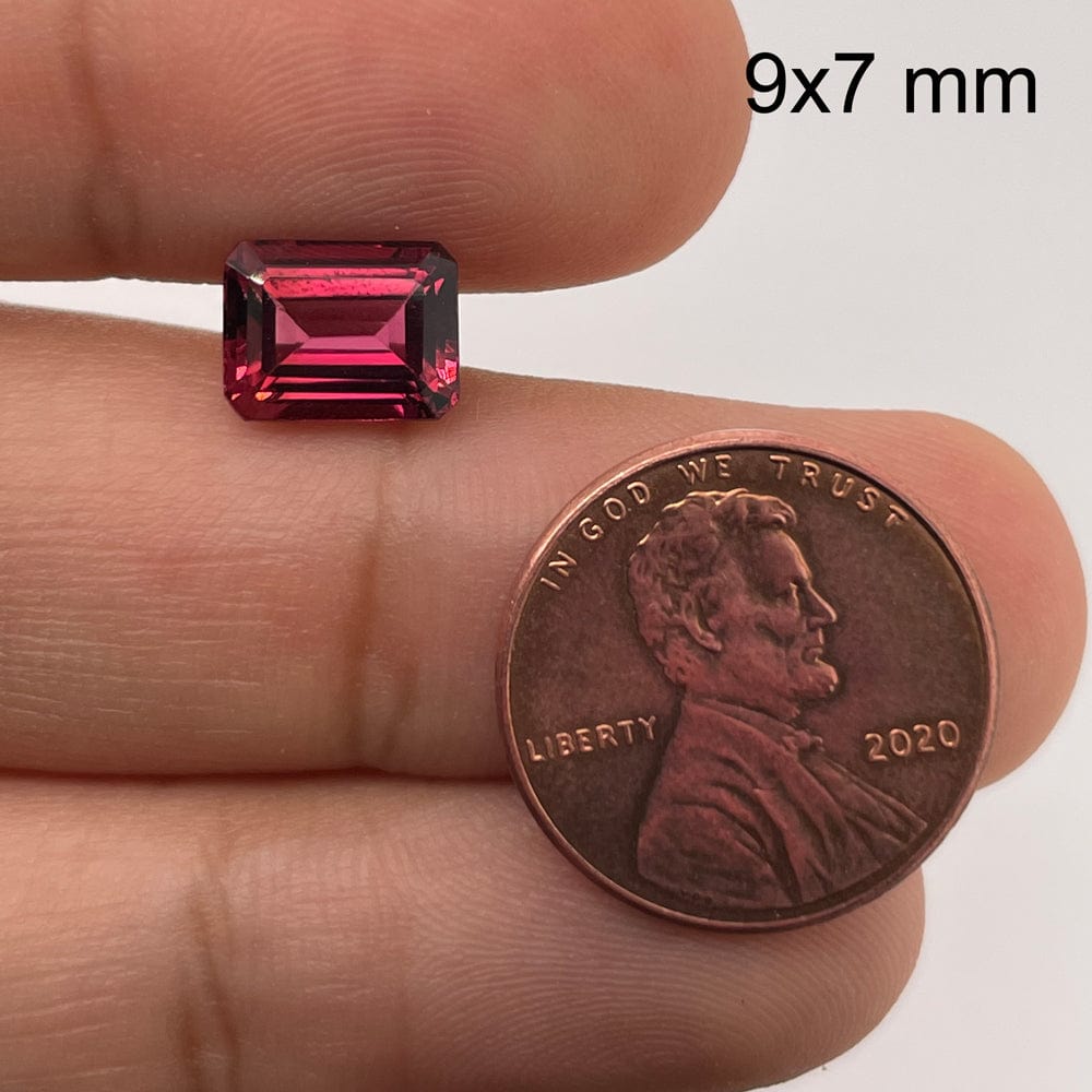 9x7mm Emerald Red Tourmaline
