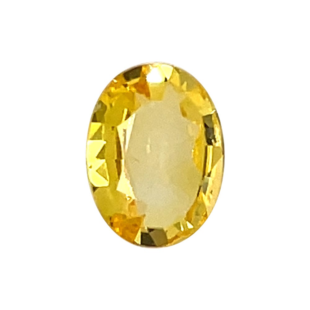 9.4x7.2mm Oval Yellow Sapphire