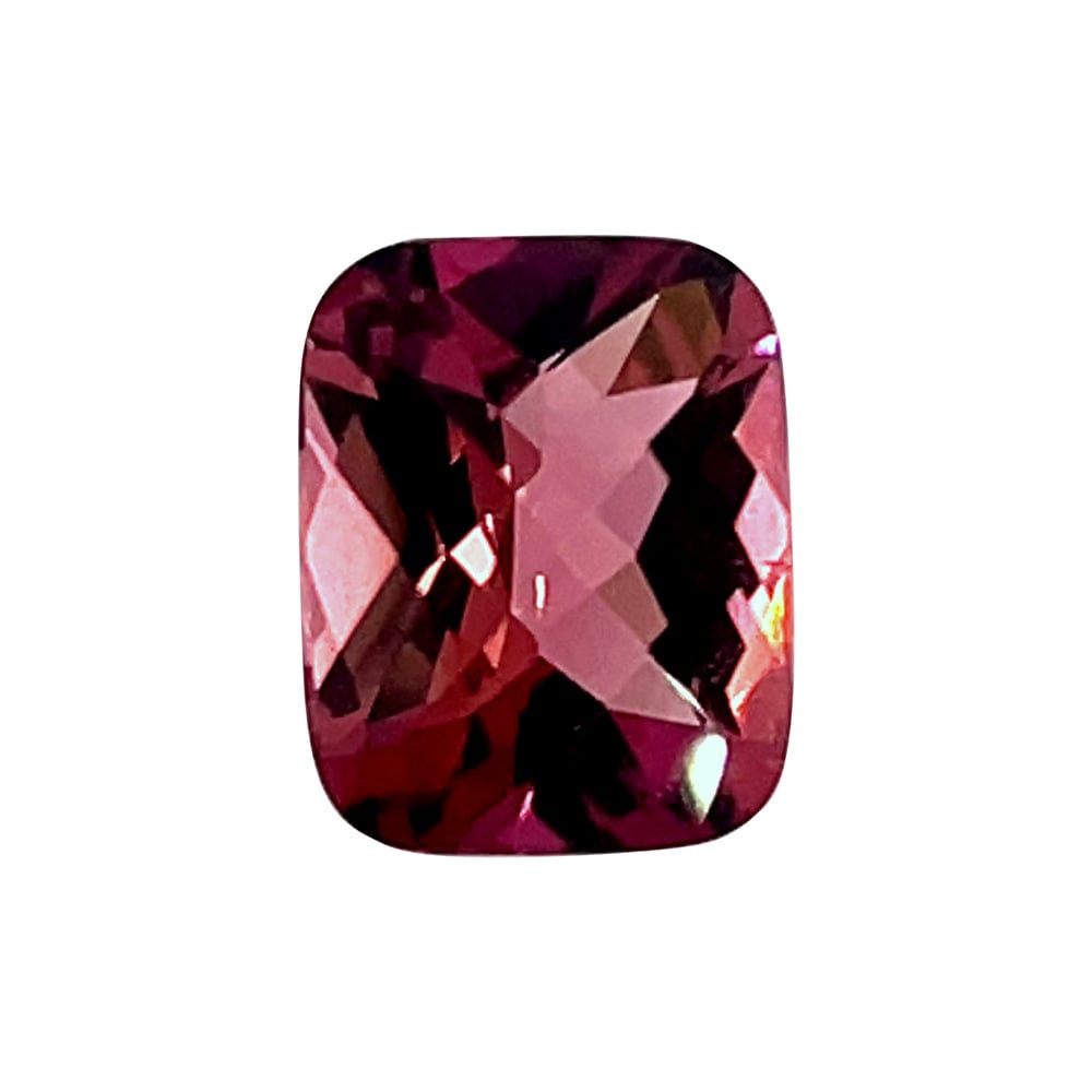 9.7x7.8 Pink Cushion Checker Pink Tourmaline