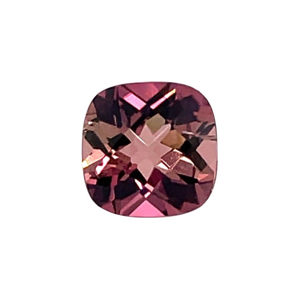 8.1mm Cushion Checker Pink Tourmaline