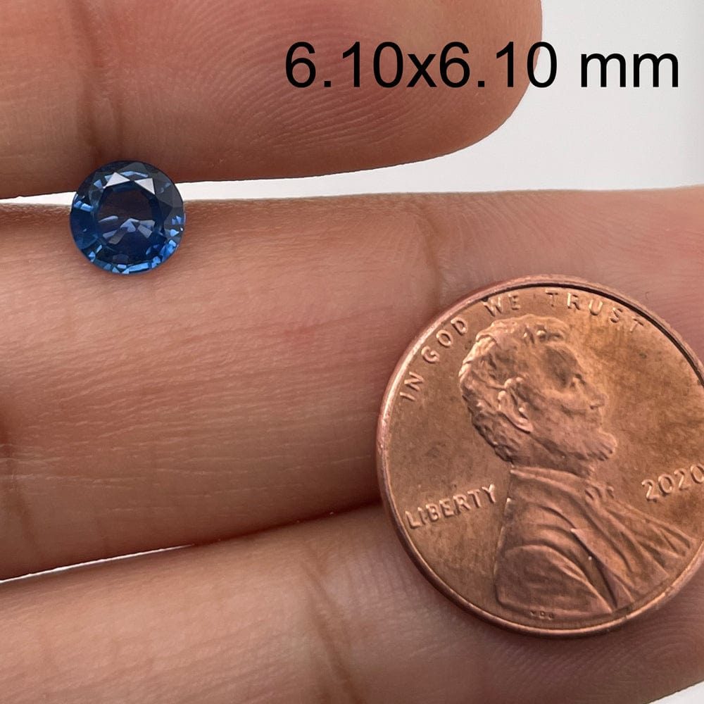 6.1mm Round Blue Sapphire