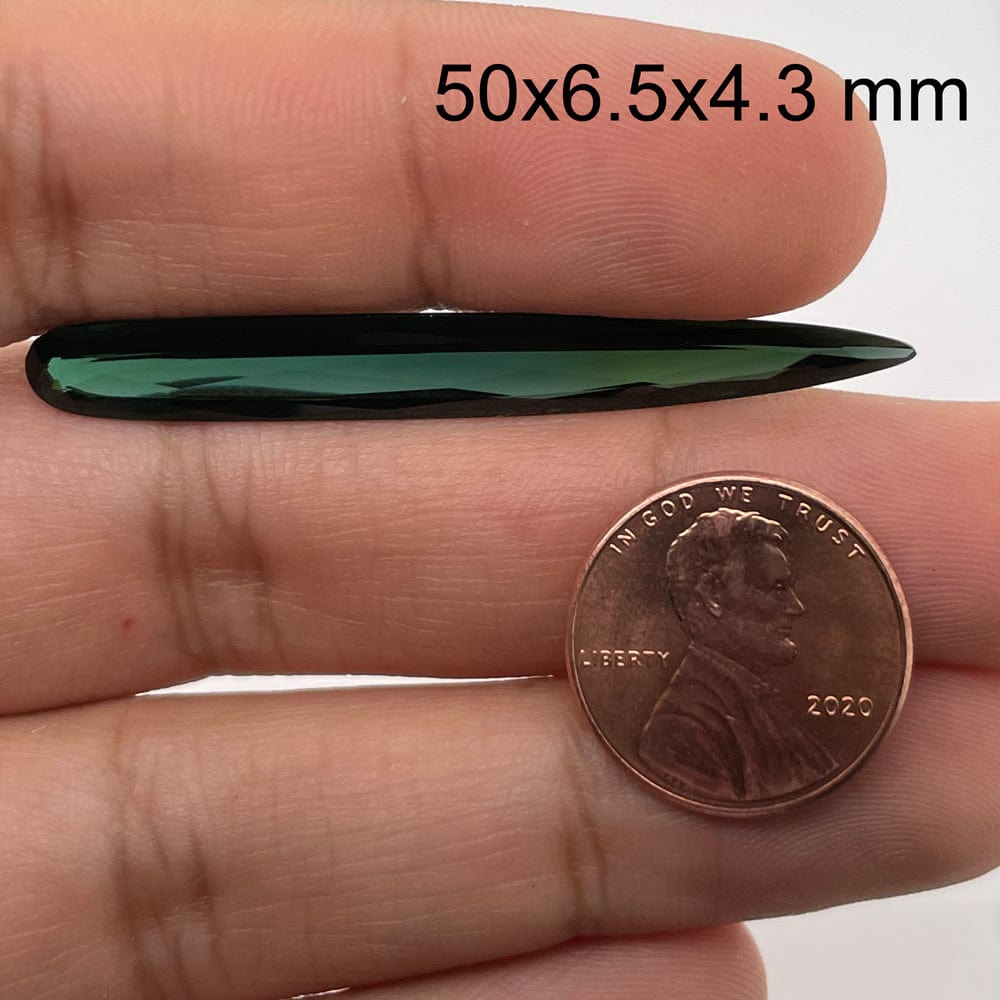 50.0x6.5 Pear Green Tourmaline