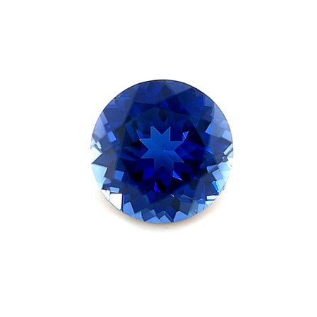 7mm Exceptional Round Lab Created Blue Sapphire