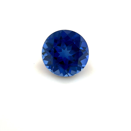 6.5mm Exceptional Round Lab Created Blue Sapphire