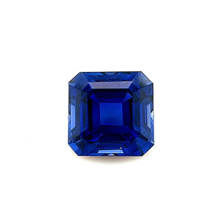 6mm Exceptional Asscher Created Blue Sapphire